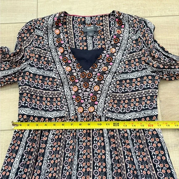 Anthropologie Maeve Jenna Multicolor Long Sleeve Dress - Picture 9 of 11